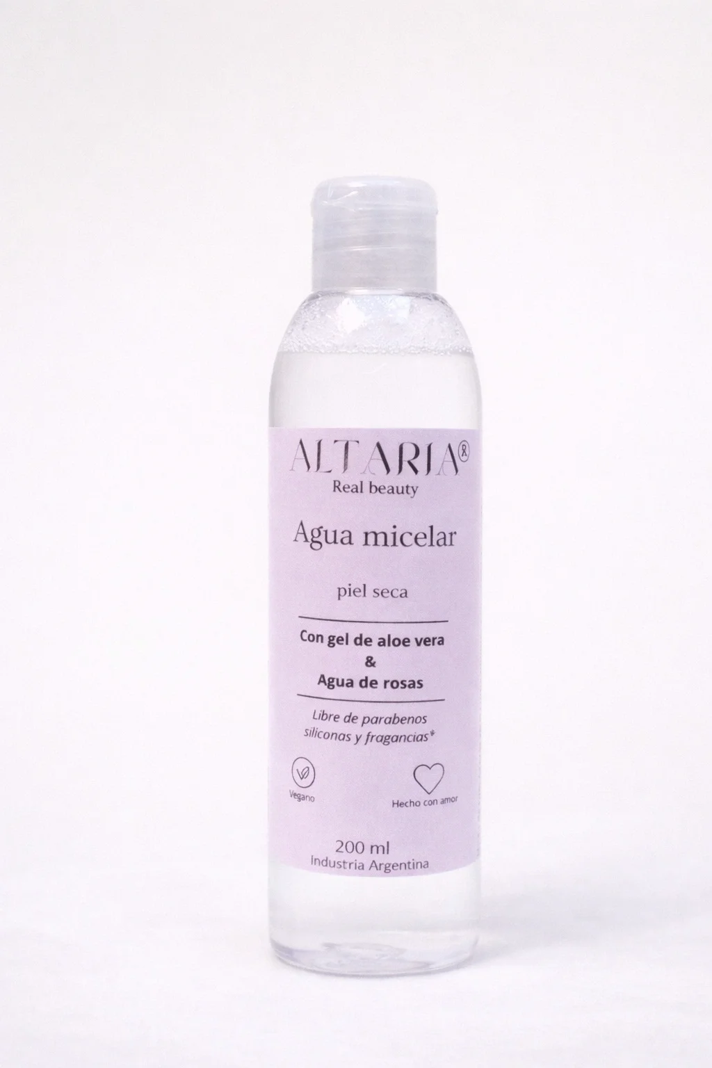 Agua micelar natural para piel sensible Altaria