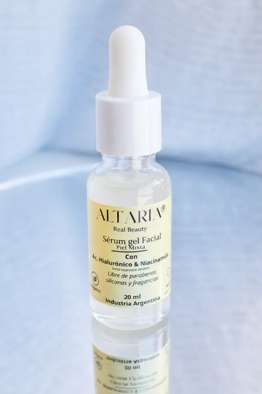 Sérum facial natural con ácido hialurónico y niacinamida Altaria